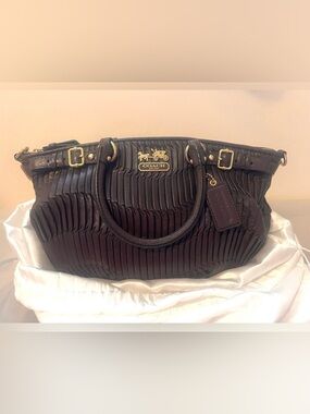 Coach Gathered Leather Sofia Satchel